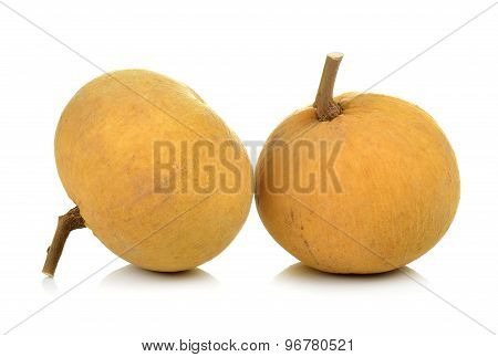 Santol Fruit Isolated On White Background