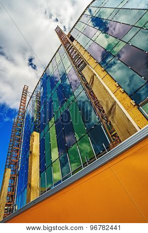 Detail From Modern Office Building Construction Site