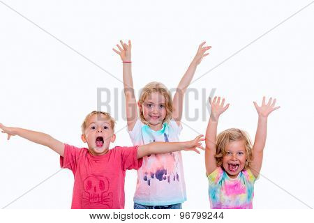 Funny Jubilating Children