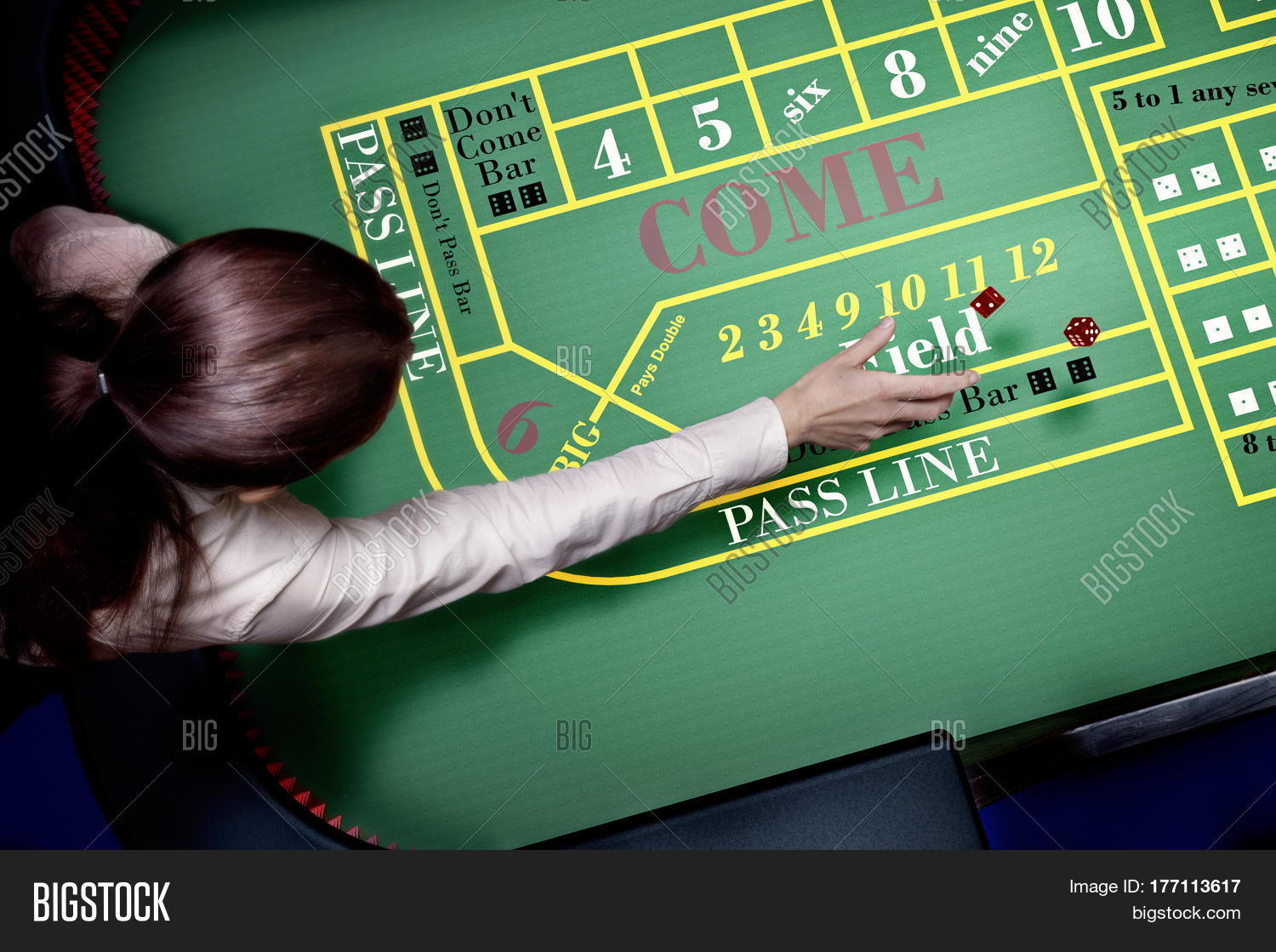 Craps dont come bet Perfect craps throw