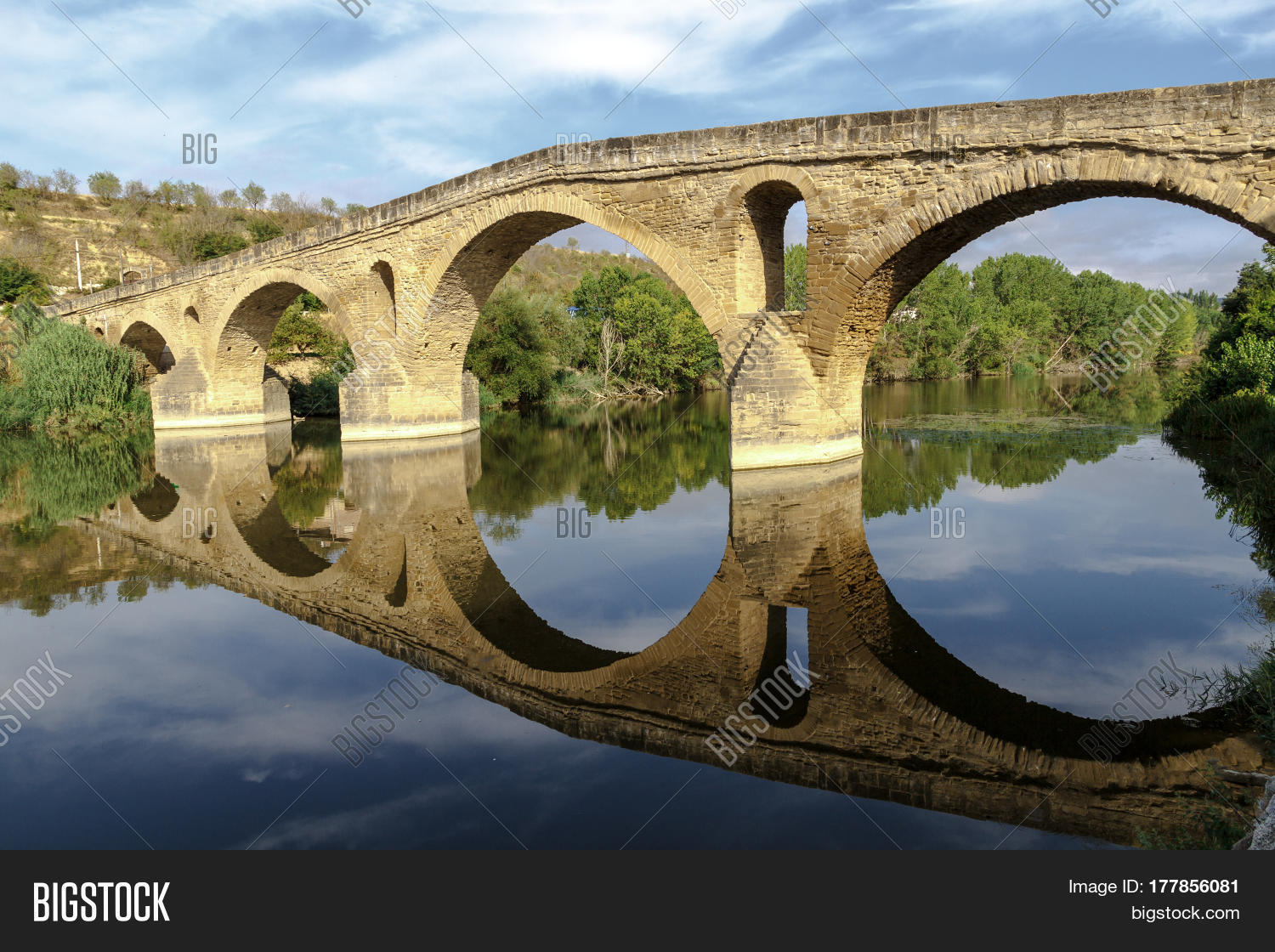 Romanesque Bridge Romanesque Bridge Over Image & Photo (Free Trial) | Bigstock