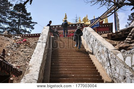 Tibetan Buddhist Temple In Yunnan, China