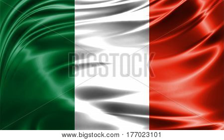 Grunge Colorful Background, Flag Of Ireland.