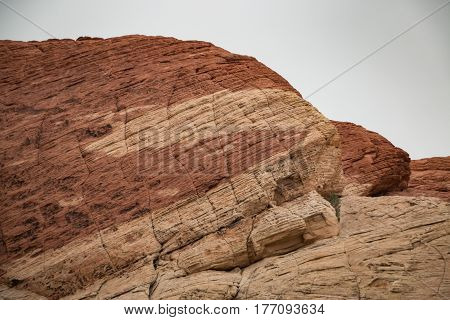 Twocoloured Rock in the Red Rock Canyon National Conservation Area