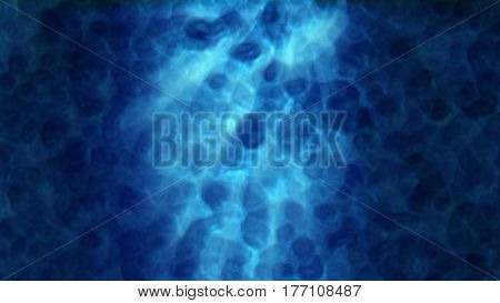 Beautiful Ocean Bottom Background. The Rays Of The Sun Make Their Way To The Bottom