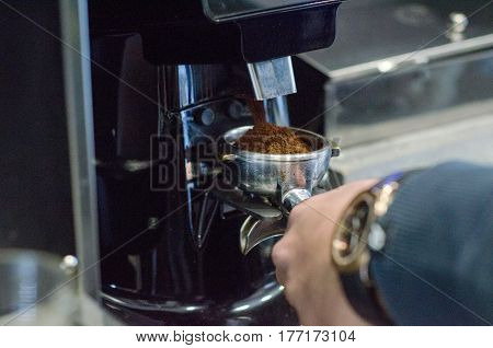 group head machine coffee prepare taste arabica