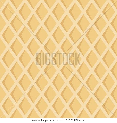 Seamless pattern with waffel texture. Cartoon texture