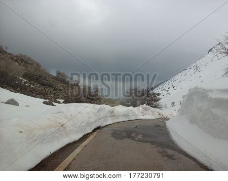 Road to the peak of Mount Ida, Isle of Crete