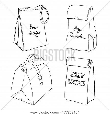 Lunch Bag Collection Vector Photo Free Trial Lunch Bag Collection Vector Photo Free Trial