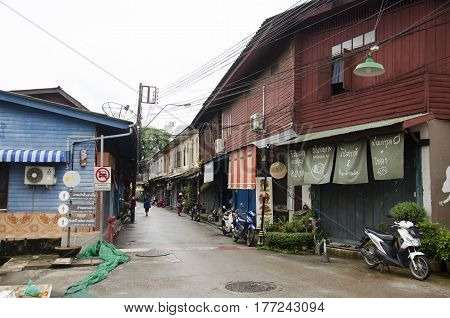 Old Town Chanthaboon And The Waterfront For Thai People And Traveller Visit And Travel