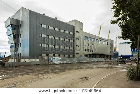 Petropavlovsk-Kamchatsky, Russia - August 14, 2016: New modern sea terminal in Petropavlovsk-Kamchatsky.
