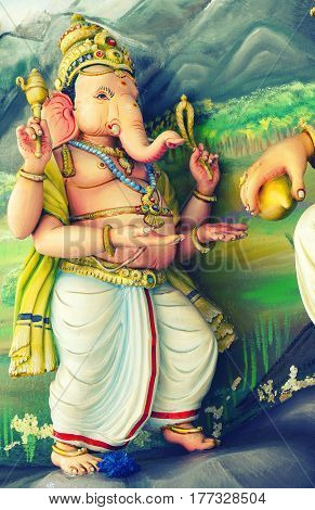 KUALA LUMPUR, JANUARY 10, 2017 - Sri Mahamariamman Indian Temple in Kuala Lumpur, Malaysia, Asia