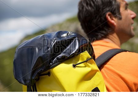 Hiking in Guara Mountains, Huesca Province, Aragon, Spain.