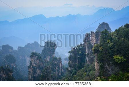 Zhangjiajie National Park In Hunan, China