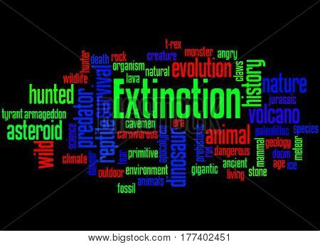 Extinction, Word Cloud Concept 8