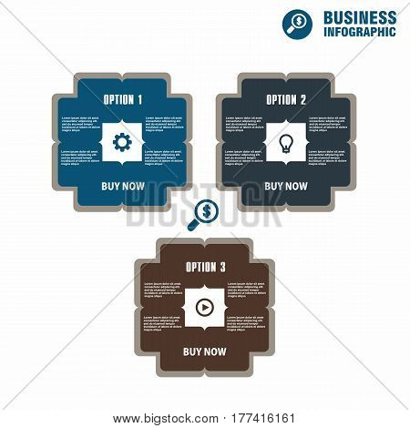 Conceptual Vector Design Template. Infographics Element