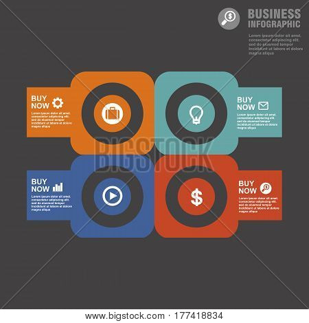 Conceptual Vector Design Template. Infographics Element