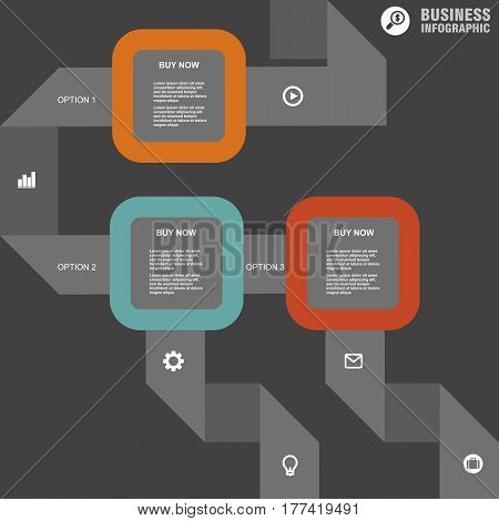 Conceptual Vector Design Template. Infographics Element