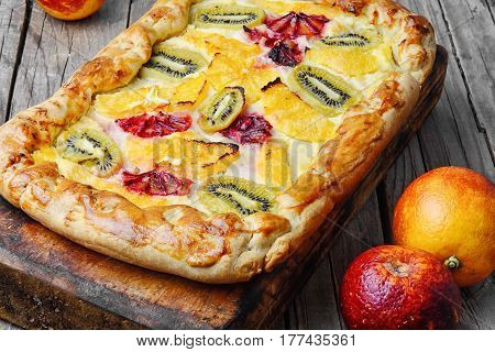 Baked Home Cheesecake With Oranges