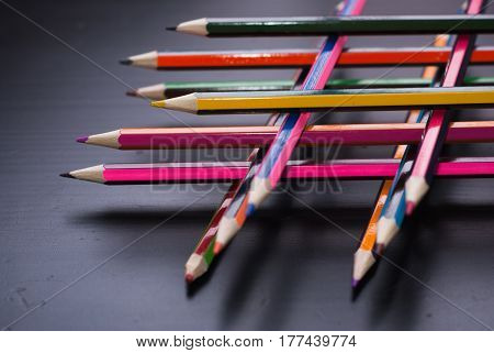 Hashtag Of Pencils.