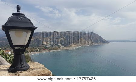 Panorama  view of the cost of crete