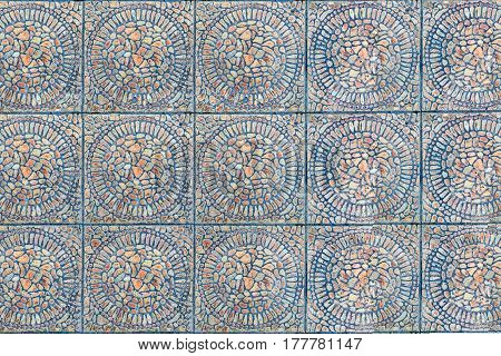 Texture of a symmetry tile pattern abstract