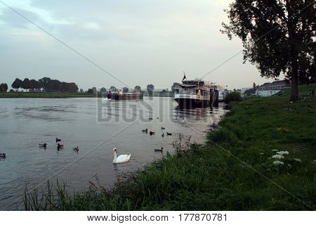 Cuijck Is Situated On The Left Bank Of The River Maas