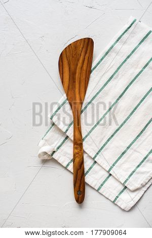 Table Minimal Setting Spatula Napkin Top View