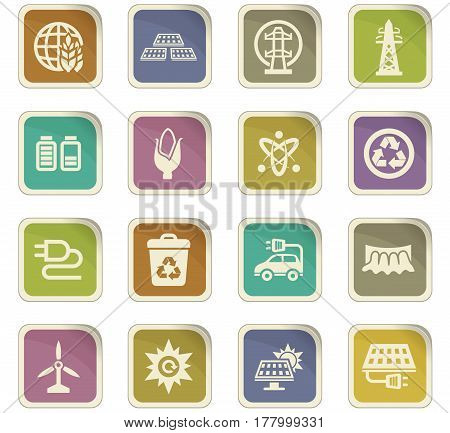 Bio Fuel Industry Icons Set
