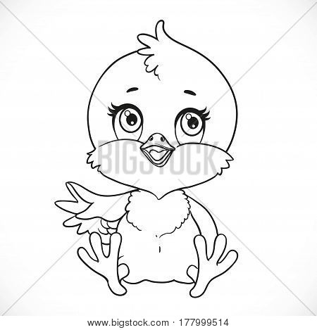 Cute Baby Chick Sit Vector & Photo (Free Trial) | Bigstock