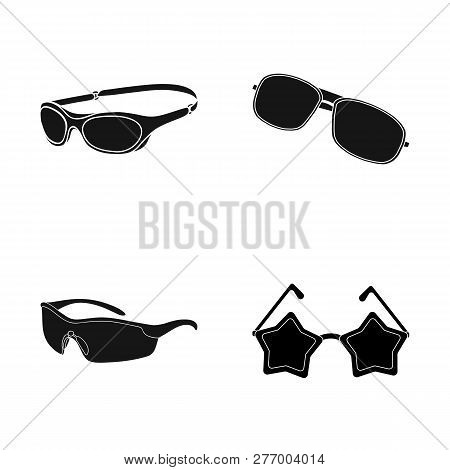 Vector Illustration Of Summer And Beach Logo. Collection Of Summer And Fashion Vector Icon For Stock