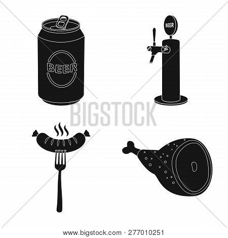 Vector Illustration Of Pub And Bar Icon. Set Of Pub And Interior Stock Symbol For Web.
