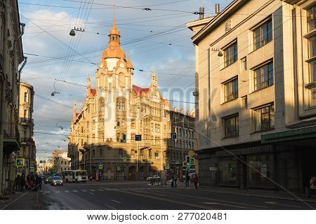 St. Petersburg, Russia - December 31, 2018. Voznesensky Prospect. House Of City Institutions