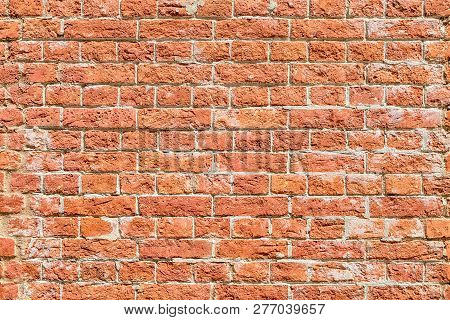 Brick Wall Of Architecture For Background, Noritake In Japan