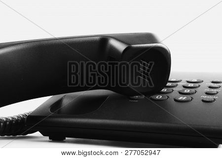 Close Up Telephone Landline Color Image Stock Photos