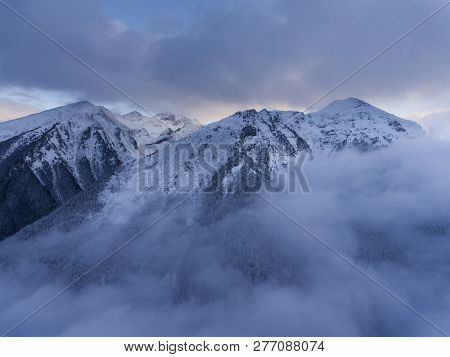 View Of The Mountains In Aragnouet, Hautes-pyrenees, Occitanie, France