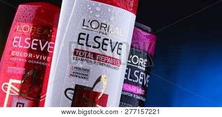 Composition With Three Containers Of Loreal Products