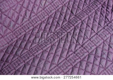 Lilac Texture Of Synthetic Fabrics With A Pattern