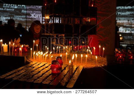 Ceremony Of Honoring The Memory Of Victims Of Famines In Ukraine, Inside The National Museum Memoria