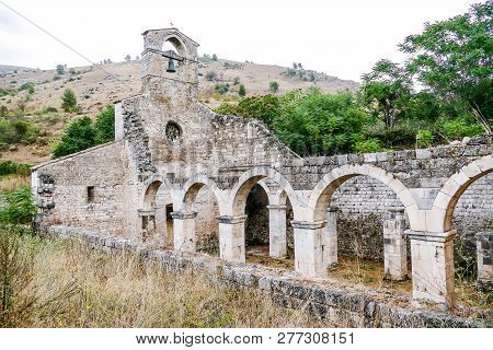 San Clemente Abbey Church Ruins Abruzzo Region