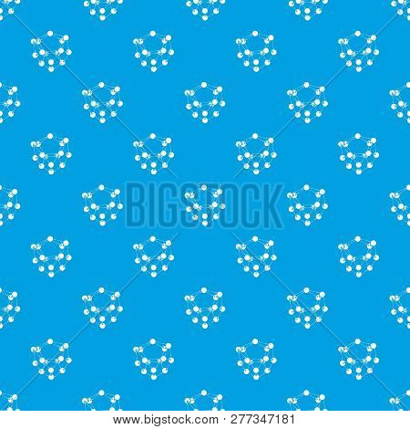 Glucose Pattern Seamless Blue Repeat For Any Use