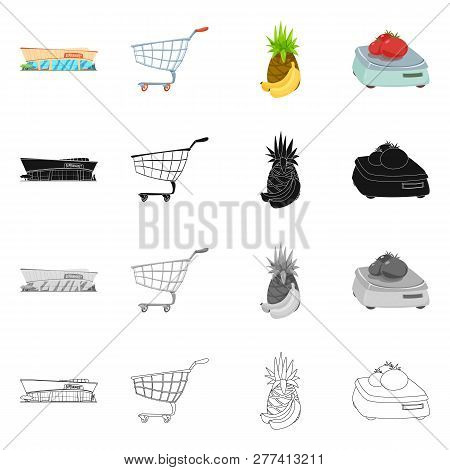 Vector Illustration Of Food And Drink Icon. Collection Of Food And Store Vector Icon For Stock.