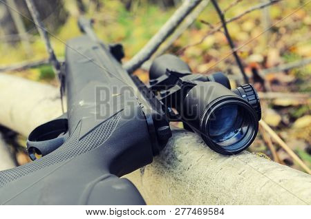 Air Rifle With Telescopic Sight , For Sport Hunting