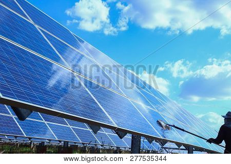 Solar Panel, Alternative Electricity Source - Concept Of Sustainable Resources, This's The Sun Track