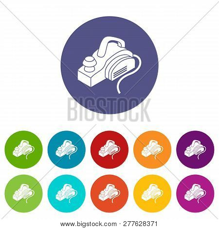 Hand Power Tool Icons Color Set Vector For Any Web Design On White Background