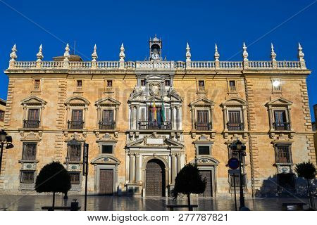 Granada Royal Jail and Chancellery in Spain of Andalusia