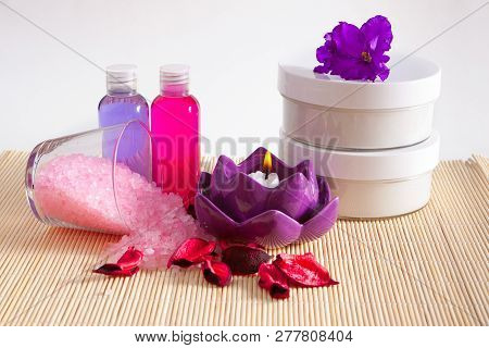 Cosmetics For Bathing, A Set Of Treatments For Body