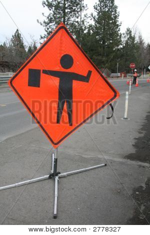 Vej konstruktion Flagger