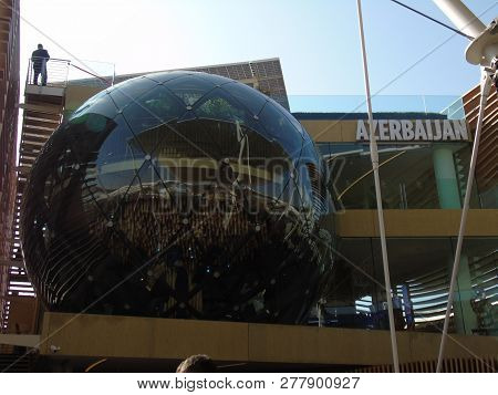 Milano, Italy - 10/15/2015: Some Old Photographs From The Expo Of Milan And Some Captions To The Mos