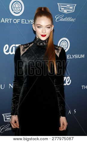 Larsen Thompson at the Art Of Elysium's 12th Annual Heaven Celebration held at the Private Venue in Los Angeles, USA on January 5, 2019.